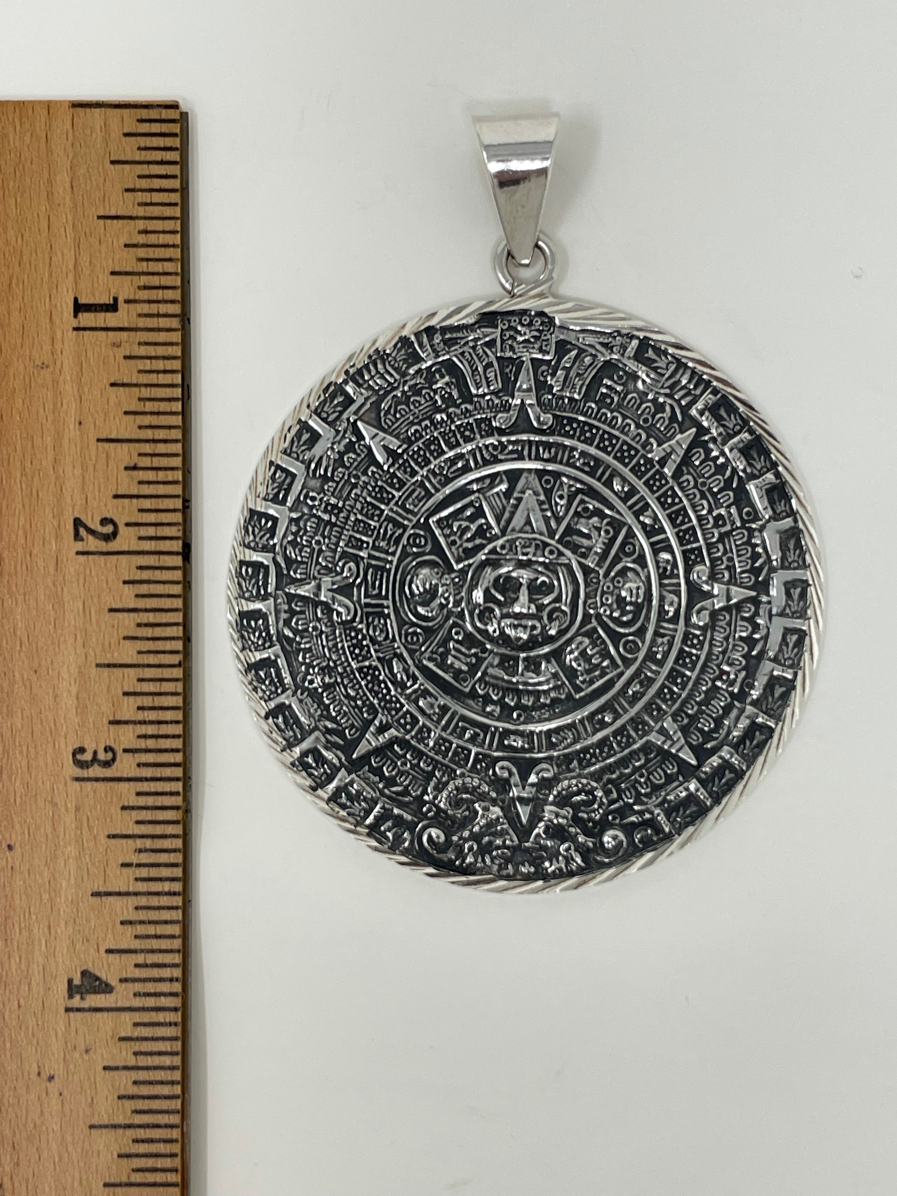 Aztec Calendar Silver